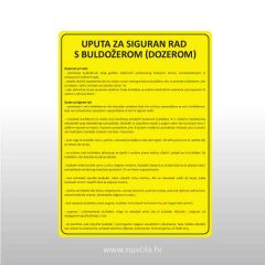 Upute za siguran rad s buldozerom (dozerom)