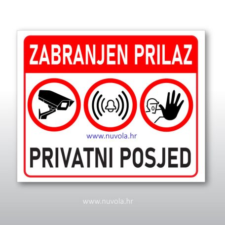 Tabla zabranjen prilaz
