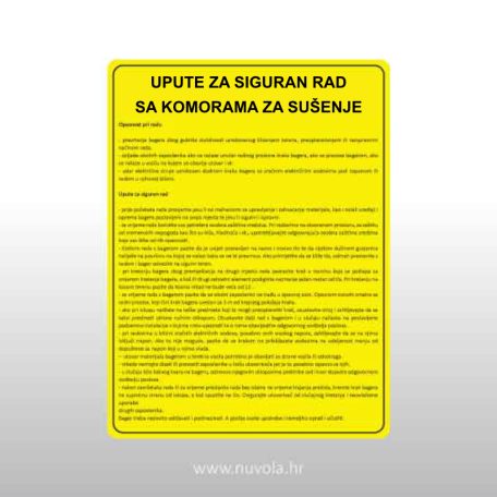 Upute za siguran rad sa