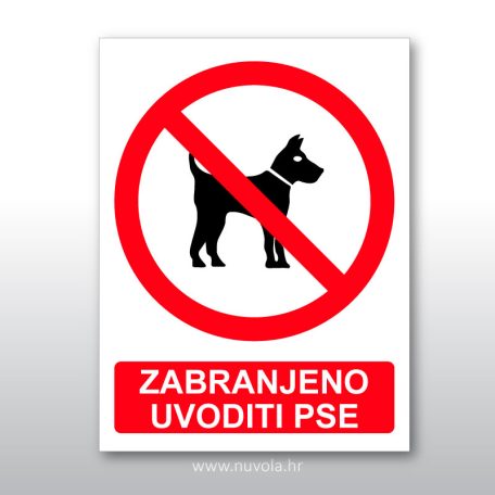 Zabranjeno uvoditi pse