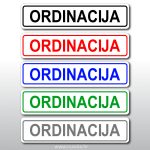 Naljepnica ordinacija