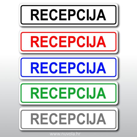Naljepnica recepcija
