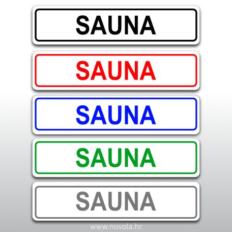 Naljepnica sauna