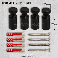 Distanceri odstojnici za table crni