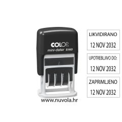 štambilj s datumom i tekstom po izboru