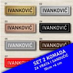 Natpisna tablica za vrata i sandučić