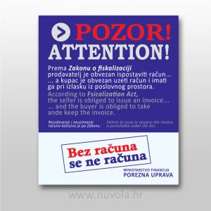 naljepnice bez računa se ne računa engleski