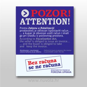 Dvojezicna naljepnica za račun