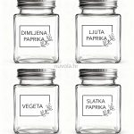 Naljepnice set za začine