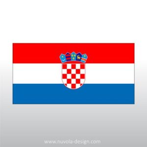 Naljepnica hrvatska zastava
