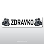 Personalizirane tablice za kamion