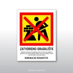 Tabla zatvoreno gradilište