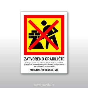 Tabla zatvoreno gradilište